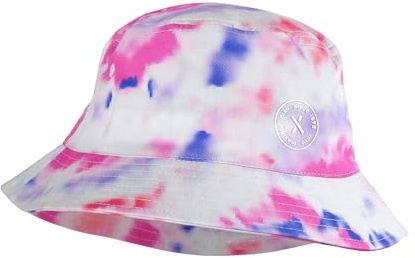 maximo Tie Dye Bucket Kinderhut Stoffhut Sommerhut Sonnenhut Fischerhut Strandhut Kinder - Sommer Frühling-Sommer - 55 cm pink
