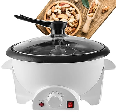 1200W Multifunction Peanut Roaster, Small Popcorn Maker with Adjustable Temperature 0-240°C, 750g Capacity, Electric Coffee Roaster Machine for Home Use - Non-Stick Design