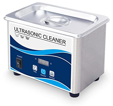Limpiador ultrasónico Máquina de Limpieza por ultrasonido Profesional Máquina de Limpieza ultrasónica de Acero Inoxidable con Calentador Digital Temporizador Limpiador de Joyas Uso Comercial Persona