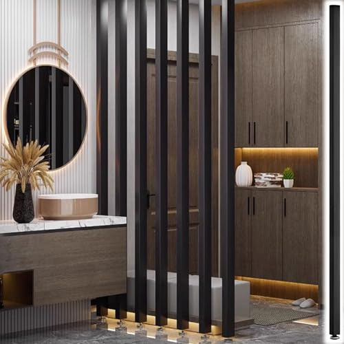 Divisorio per Ambienti Parete divisoria alta 70-240 cm ambienti Dal pavimento al soffitto Doghe in legno, Schermi per la privacy in legno/Divisori per separazione degli ambienti Colonna per montanti (