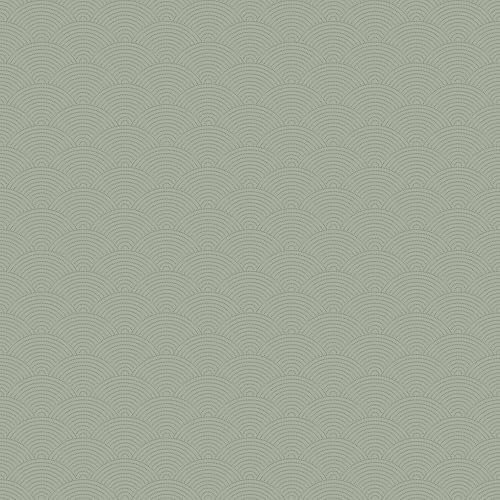 Gardinia Flächenvorhang Zen Silence, Schiebegardine, Vorhang/Gardine, Bögen, Grün, 60 x 245 cm (BxH)