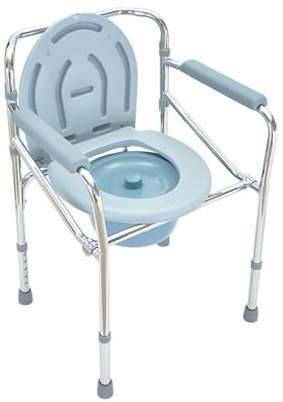 WPJQJWD Nachttisch-Toilettenstuhl, Tragbares TöPfchen FüR Erwachsene Tragbarer Extra Breiter Sitz Mit Eimer-Spritzschutz rutschfest FüR äLtere Senioren Mit Behinderungen