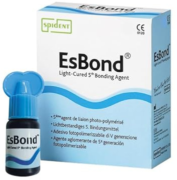 SPIDENT EsBond - Agente de unión dental adhesivo de 5ª generación curado con luz, 5 ml, uso universal