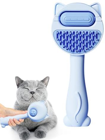 Cat Water Brush | Cat Comb Grooming Brush with Water Tank | Portable Pet Brush Hair Remover Dog Grooming Brushes for Small Cats, Pets, Dogs
