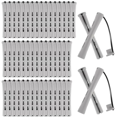 50 Pcs Hair Roller Set Perm Rods Rollers Hair Curlers Perm Kit Hairs Curling Rod Perms Rods for Short Long Hairs 0.59 Inch/ 1.5 cm