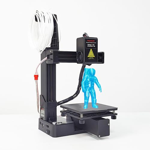 FDM 3D Drucker für Anfänger, Hohe Genauigkeit Schneller Heizung Kompakter 3D -Druckmaschine, Schnellbaugruppe, 3D Drucker für Kinder, Druckgröße 4 X 4 X 4inch (EU-Stecker)
