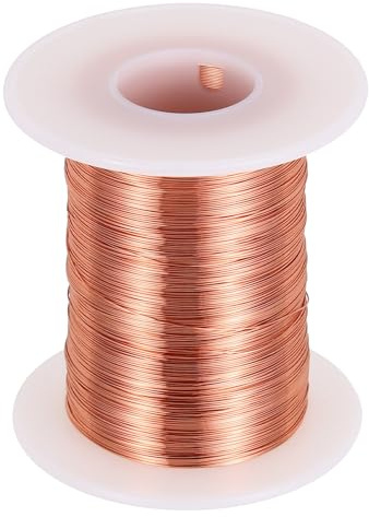 sourcing map 30 AWG Magnet Wire, 30 Gauge / 0.25mm Enameled Copper Wire, 6 oz Magnetic Coil Wire for Transformer, Motor, Electric, 155C(311F)