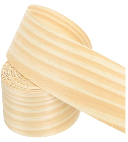 PATIKIL 76mm Pine Edge Banding,7.6m Wood Veneer Tape Pre-glued | Flexible Plywood Edge Banding,with Hot Melt Adhesive,for Furniture Restoration,25 ft