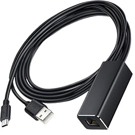 Hoement Mbps Network Card Tv Ethernet Adapter Micro Usb for Tv Stick No Buffering