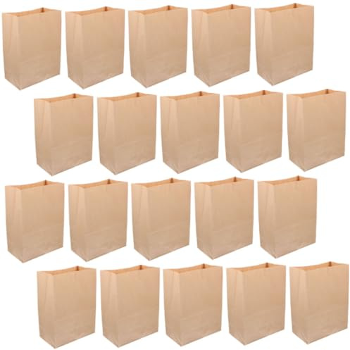 CONGARTENO Kleine Kraftpapiertüten Tragbare Snacktüten 20 Stück aus Kraftpapier Braun with Vielseitiger Anwendung für Süßigkeiten mit Vielseitiger Anwendung im Haushalt und Aufbewahrung