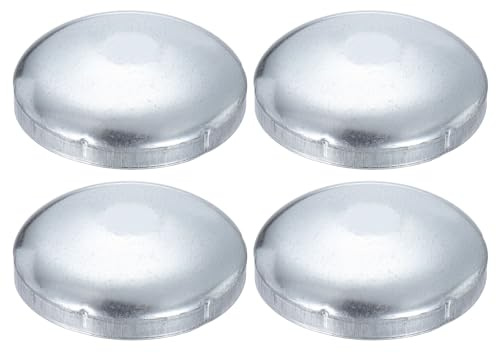 sourcing map 4Pcs 6-1/2 Chain Link Fence Post Cap, Dome External Post Caps Galvanized Round End Cap Fit 6-1/2 OD Pipe for Outdoor Chain Link Fence Parts