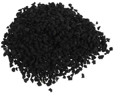 Toyvian Gránulos de Caucho Reciclado para Césped Artificial 1 Kg Bolsa Relleno Absorbente de Impactos para Campos Deportivos y Áreas de Juego Material Resistente Intemperie y Drenaje