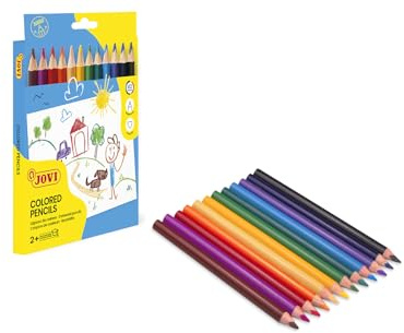 Jovi Maxi Buntstifte, 3-kant Form, ab 3 Jahren, bruchsicher, 12 Farben in einer Schachtel