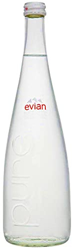 Evian Pure Natural Mineral Water, 750 ml