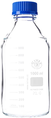 SIMAX/VWR Borosilikatglas Laborreagenz-Flasche, 1000 ml, (Duran Pyrex Äquivalent)