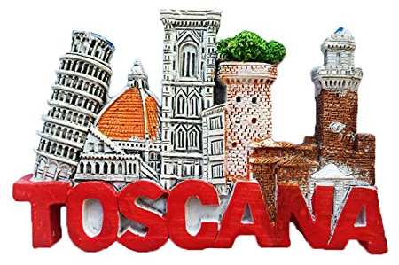 3D-Kühlschrankmagnet, Toscana-Buchstaben, Italien, Reise-Aufkleber, Souvenir, Heim- und Küchendekoration, Werbegeschenk