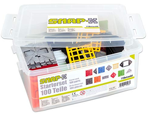 SNAP-X Starter-Set, 100 Teile – Koordinationsübung, Steck- und Konstruktionsset für Kita und Grundschule