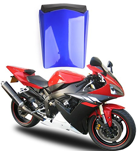 Topteng Motorrad Hinten Sozius-Sitz, Motorrad Fondpassagier Soziusabdeckung ABS Pad Motor Verkleidung Heckabdeckung passend für Yamaha YZF R1 2002-2003 Fairing