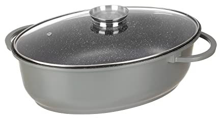 KASANOVA rostiera I Giganti, rostiera induzione, forno, tutti i piani cottura per arrosti e secondi di pesce e carne (Rostiera, 42x28)