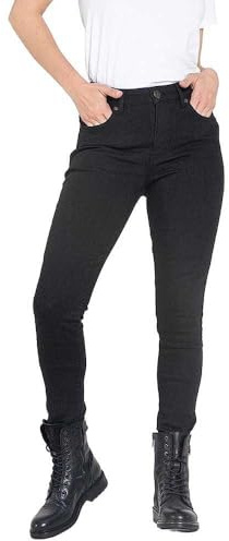 John Doe Motorradjeans Ruby Lady XTM Monolayer Damen Motorradhose Slim Fit, BLACK, 32/32
