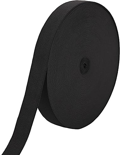 Gummiband Nähen,Gummibänder,Gummiband 1cm Breit,Gummizug,Elastisches Band | Hosengummi,Elastic Band Breit,Gummibänder Zum Nähen,Gummizugband Für Hosenbund DIY Handwerk,5M,Schwarz