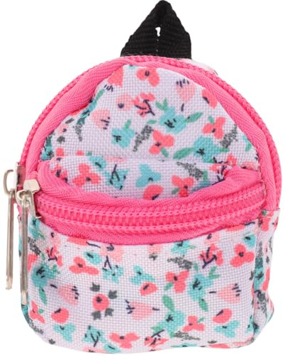 Cabilock Mini Puppenrucksack 3D Miniatur Rucksack Für Bjd Doll Schoolbag Puppenzubehör Kinder Geschenk 3.15X2.95X0.47In Tragbarer Rucksack Deko