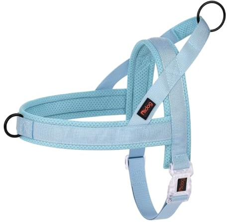 Didog No Pull Dog Harness with Breathable Mesh Padded, Quick Fit & Easy on Dog Vest Harness for Small Medium Large Dogs Training Walking(Blue,S)