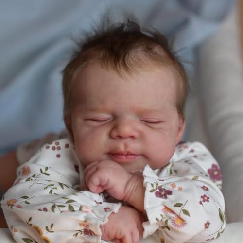 Anano Lebensechte Babypuppen Junge Puppen Die Aussehen Wie Echte Babys 18 Zoll Reborn Puppen Toddler Junge Realistische Silikon Babypuppe Weiches Haar Für Kinder 3+