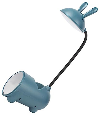 OSALADI Usb Aufladbare Touch-steuerung Tischlampe Mit Stifthalter Dimmbare Schreibtischlampe Multifunktionale Buchlicht-spiegelleuchte Für Schminktisch Und Büro in Blau