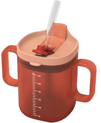 Djowyh Schnabeltasse Für Erwachsene,Schnabeltasse Auslaufsicher Senioren 300 Ml Wasserbecher Mit Griffen | Trinkbecher, Wasserflasche, Trinkbecher Mit Deckel