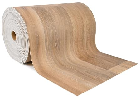 Giuri Tessuti Tappeto Runner in vinile - Passatoia Antiscivolo per Cucina Bagno - Largo 50 cm - Effetto Legno Parquet - Antimacchia (240 Cm, ROCAL)