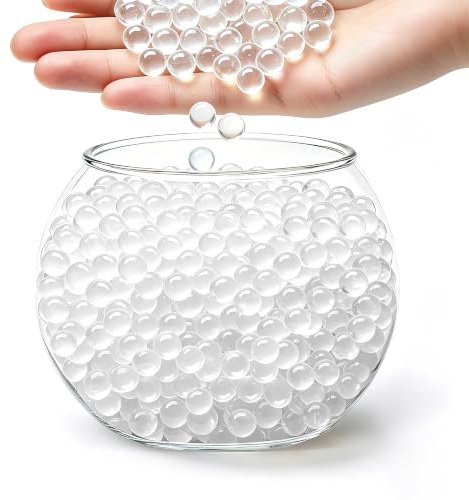damoguin Wasserperlen 50,000 Stück, Ungiftig Aquaperlen Vase Deko, Water Beads für Schwimmende Wasser Perlen & Kerze Machen, Hochzeit Centerpiece, Blumenarrangement & Pflanzen (Transparent)