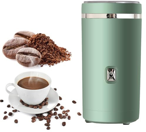 Macinacaffè Elettrico, Macinaspezie, Macinacaffè Elettrico Con Lama In Acciaio Inossidabile 304, Adatto Per Chicchi Di Caffè, Spezie, Erbe Aromatiche, Cereali, Noci