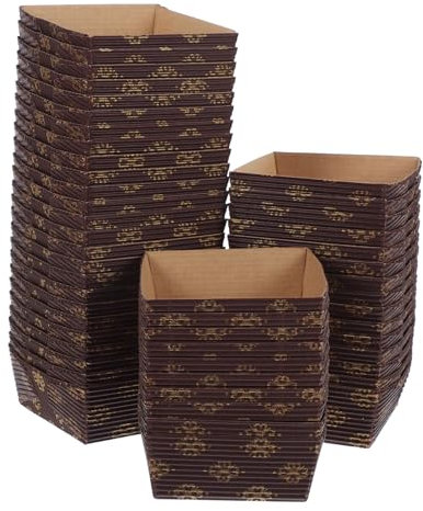 MAGICLULU 50piezas Molde Para Pan Moldes Desechables Para Hornear Taza Suministro Pan Sartén