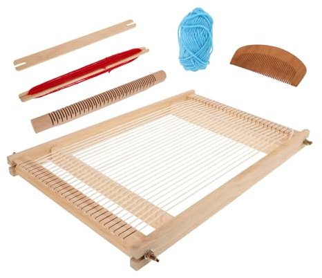 Operitacx DIY-webwerkzeug Webrahmen Webstuhl Schlaufen Für Topflappen-webstuhl Webstühle Topflappen Webstuhl Webbänder Perlenwebstuhl Herstellung Webstuhl-kit Strickstühle Die Webset Bambus