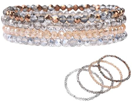 MALOUSUN perlen armband damen perlen armband damenperlenarmbänder,perlenarmband damen,damenarmbänder,damenarmband (Gold)