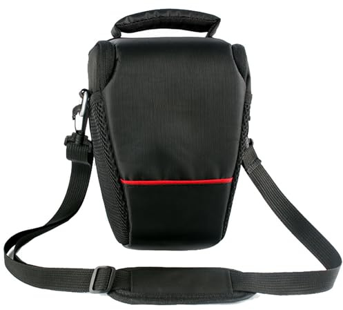 Kommodum - Borsa Fotografica SLR per Macchina Fotografica DSLM ed Obiettivo Custodia Imbottita a Stile Fondina per Fotocamera Reflex Compatta Videocamera Adatta per Nikon per Canon km23