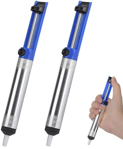 Desoldering Pump 2 Pack Solder Remover Tool Solder Sucker Desoldering Vacuum Pump Manual Desoldering Suction Pump Soldering Accessories