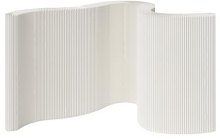 Schermo Divisorio Per Ambienti Pieghevole In Carta, Generico Divisori per Ambienti, Arredamento creativo in carta, adatto for uffici e uso commerciale(White,1x1.6m/3.3x5.2ft)