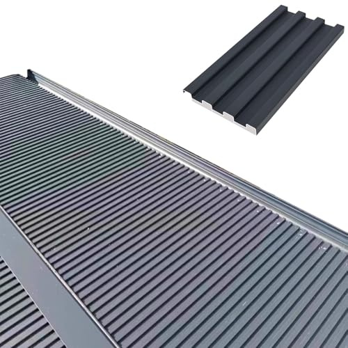 Eine geteilte aluminiumdecke. Aluminium Wellplatten Grau mit Schrauben 15x(80-150) cm(1pc,110cm(3.6ft))