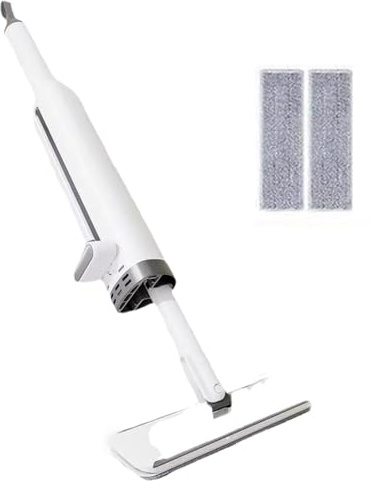 Mini trapeador autoexprimible Trapeador pequeño Absorbente Uso húmedo y seco Mini Mano con raspador exprimible y Cepillo para Espacios Sistema de Limpieza de Espacios pequeños con 2 Almohadillas de r