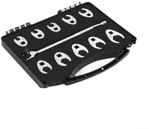 Jeu de 11 clés à molette 3/8 avec écrous évasés métriques 10-22 mm pour les espaces restreints et les zones difficiles d'accès