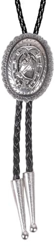 TOWARDSNAN Cravatta con ciondolo a forma di testa di cavallo intagliata per uomo donna sposo collana da sposa cravatta da sera per camicie Decors Bolo cravatta per forniture maschili cravatte Western