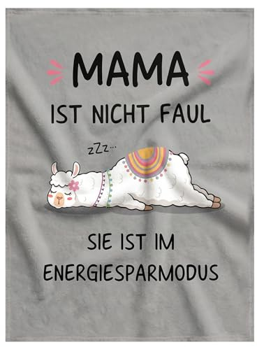 Apparlxer Mama Decke, Muttertagsgeschenk Decke von Tochter Sohn Interessante Flanelldecken 157×132 cm mit aufgedruckten Segenssprüchen, Geburtstag Weihnachten Mama