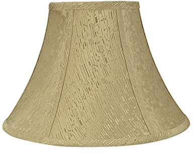 Aspen Creative 58003, Bell Uno Lamp Shade, Light Gold, 6 Top x 13 Bottom x 9 Slant Height, Slip UNO 33mm