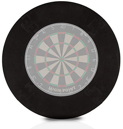 Solid Success Dart Surround Catchring in schwarz │ Professioneller Wandschutz ohne Zusatzbefestigung │ Dartscheibe Schutz │ Auffangring
