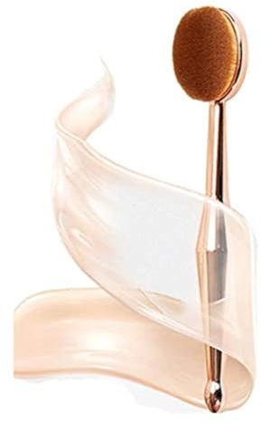 DNHCLL Oval Makeup Brush Set Upgraded Fast Flawless Application Toothbrush Foundation Concealer Blusher Liquid Cream Powder Cosmetic Blending Tools