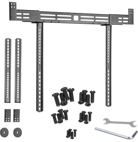Maclean MC-843 Universal Soundbar Bracket Up To 10kg Compatible With Most VESA TV And Wall Mounts Up To 600x400 Mounting Above And Below The Screen