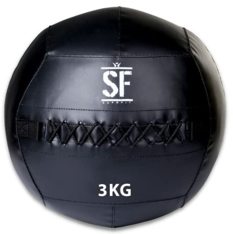 SUPRFIT – Medizinball für Cross- & Functional Training – Wall Ball mit weichem Polster & griffiger PVC-Oberfläche – Gewichtsball zum Training von Explosivkraft, Kondition & Koordination