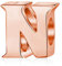 Alphabet Charms Letter Initial A-Z Genuine 925 Sterling Silver Beads fits Pandora Charms Bracelet (Rose Gold Letter N)